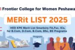 Frontier College For Women Peshawar Merit List