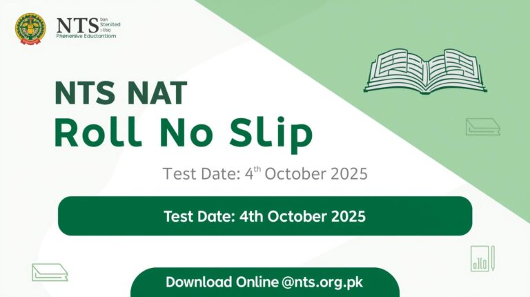 NTS NAT 4th Oct Roll No Slip