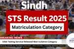 STS Result 2025 Matriculation Category
