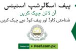peef scholarship status