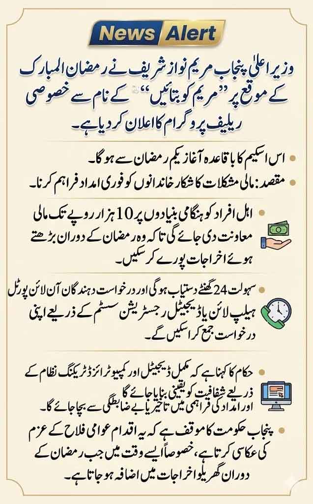  Maryam ko Batain helpline Web Portal 