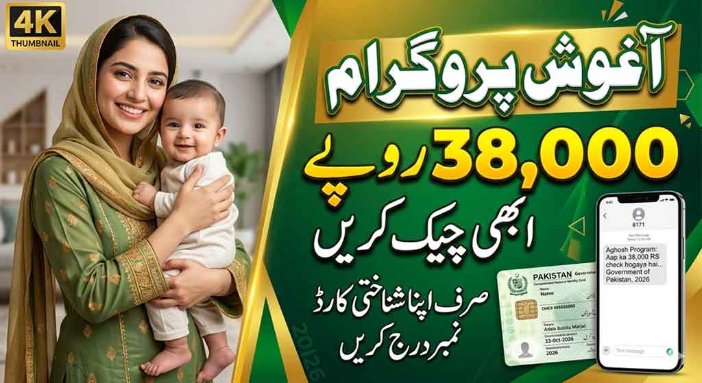 Aghosh Program Payment Check via CNIC